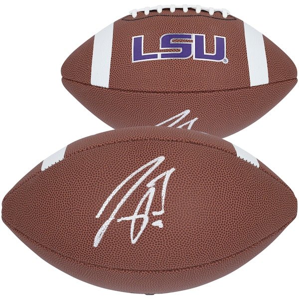 Joe Burrow LSU Tigers Autographed Fanatics Authentic Nike Team Replica Football - The Ballers Bank