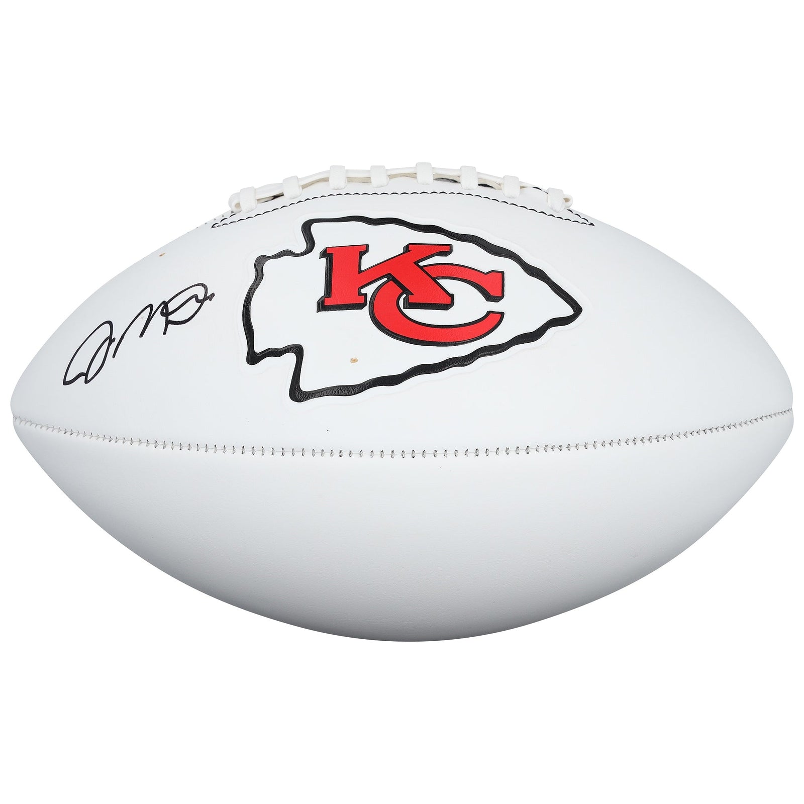Joe Montana Kansas City Chiefs Autographed Fanatics Authentic Franklin White Panel Football - The Ballers Bank