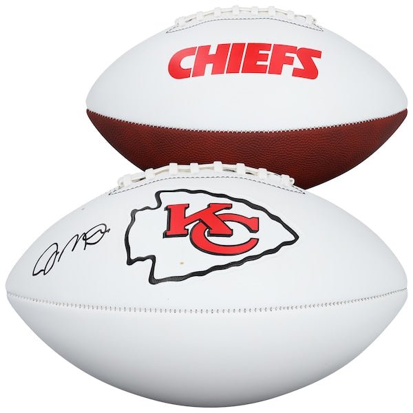 Joe Montana Kansas City Chiefs Autographed Fanatics Authentic Franklin White Panel Football - The Ballers Bank