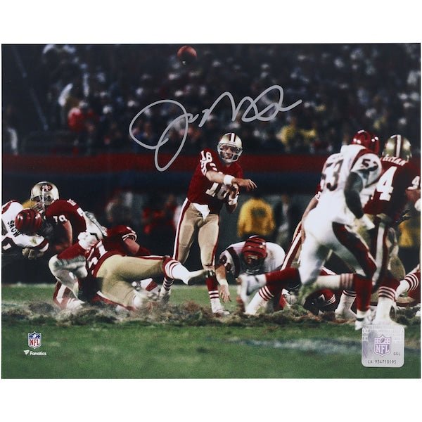 Joe Montana San Francisco 49ers Autographed Fanatics Authentic 8" x 10" Throwing vs. Bengals Photograph - The Ballers Bank