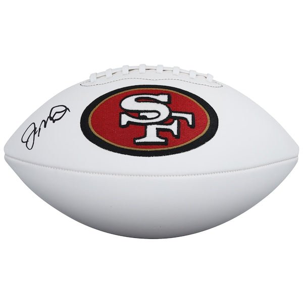 Joe Montana San Francisco 49ers Autographed Fanatics Authentic Wilson White Panel Football - The Ballers Bank