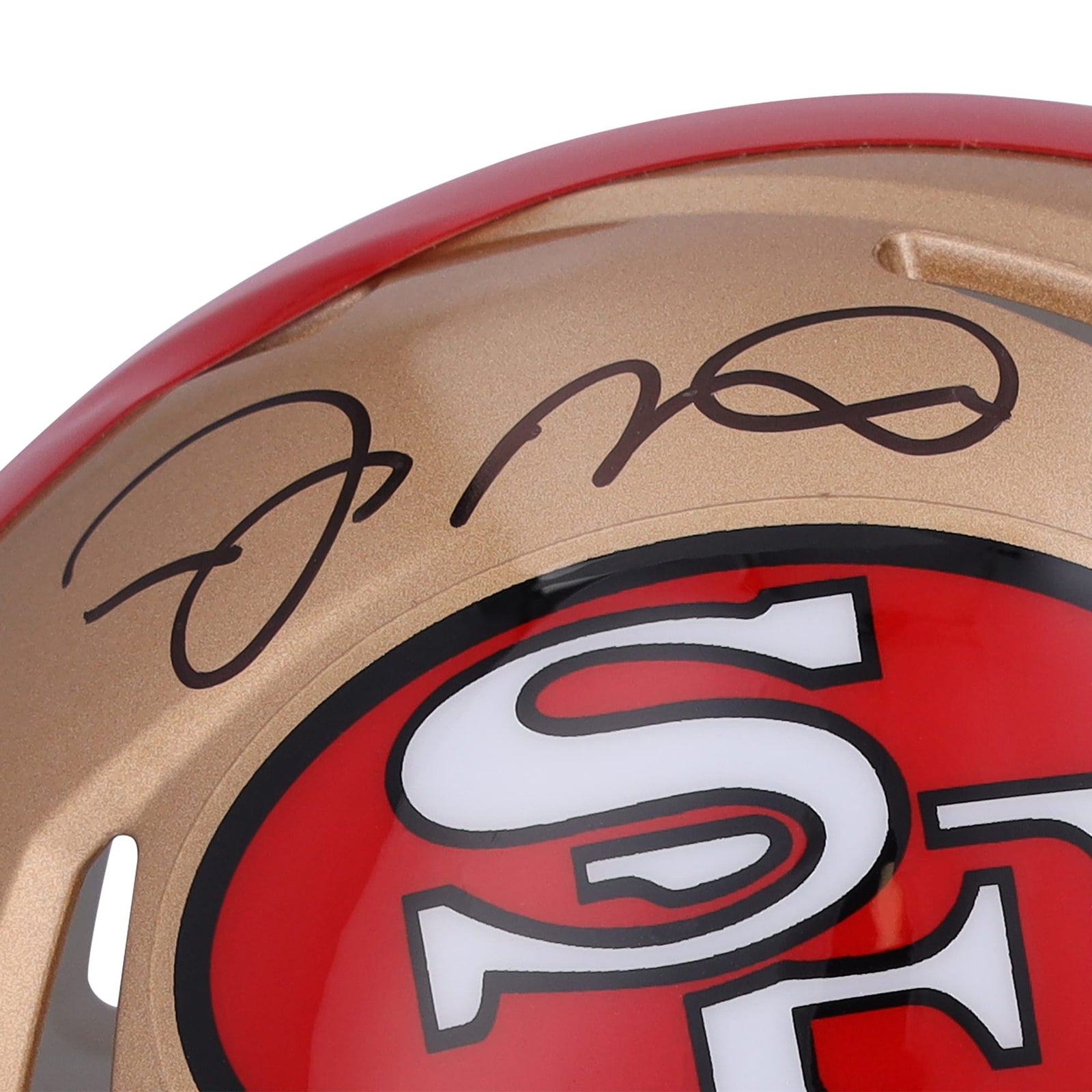 Joe Montana San Francisco 49ers Fanatics Authentic Autographed Riddell 1964 - 1995 Throwback Speed Mini Helmet - The Ballers Bank