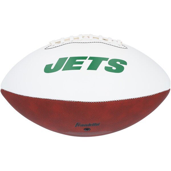 Joe Namath New York Jets Autographed Fanatics Authentic Franklin White Panel Football - The Ballers Bank