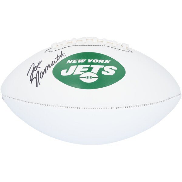 Joe Namath New York Jets Autographed Fanatics Authentic Franklin White Panel Football - The Ballers Bank