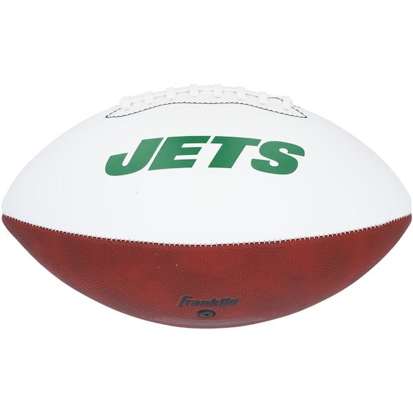 Joe Namath New York Jets Autographed Fanatics Authentic Franklin White Panel Football with "Broadway" Inscription - The Ballers Bank