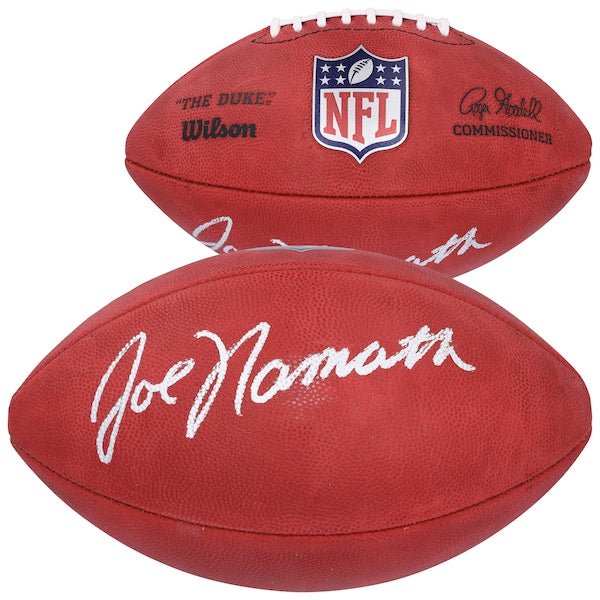 Joe Namath New York Jets Autographed Fanatics Authentic Wilson Duke Full Color Football - The Ballers Bank
