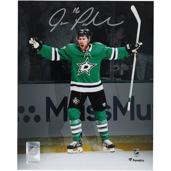Joe Pavelski Dallas Stars Autographed Fanatics Authentic 8" x 10" Green Jersey Celebration Spotlight Photograph - The Ballers Bank