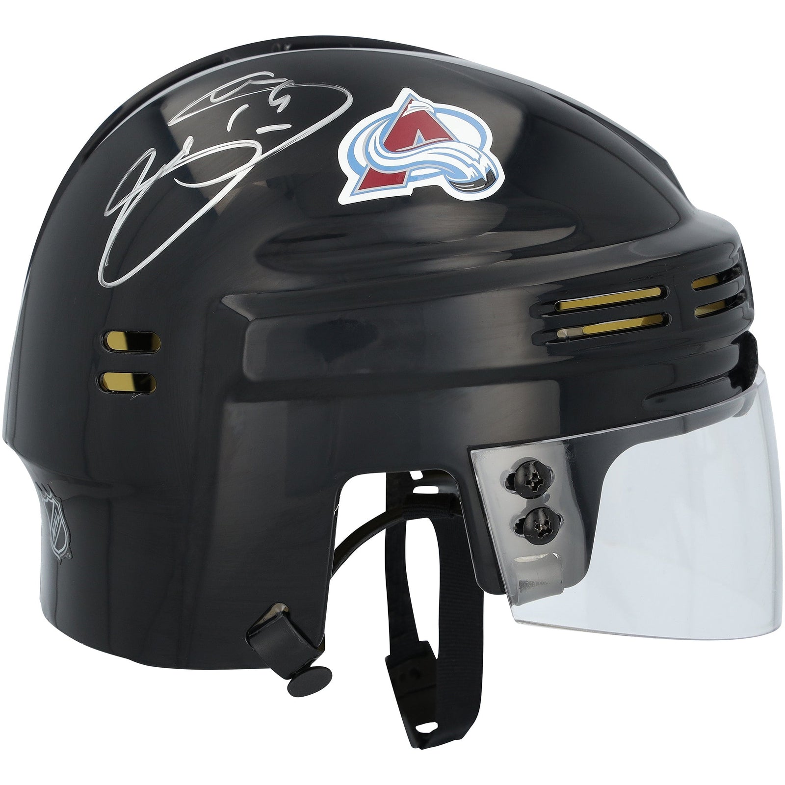Joe Sakic Colorado Avalanche Autographed Fanatics Authentic Black Mini Helmet - The Ballers Bank