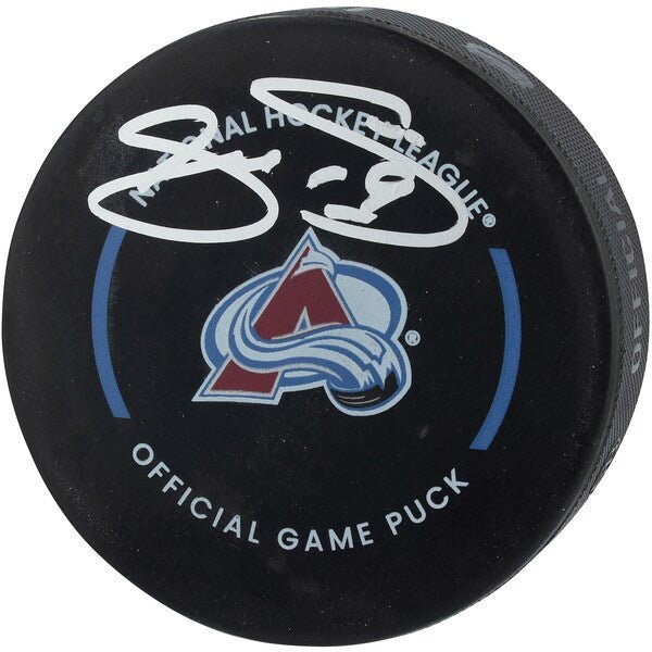 Joe Sakic Colorado Avalanche Autographed Fanatics Authentic Official Game Puck - The Ballers Bank