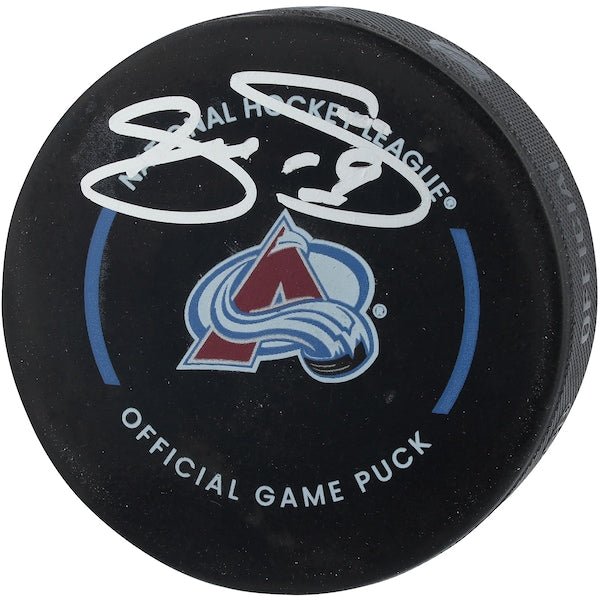 Joe Sakic Colorado Avalanche Autographed Fanatics Authentic Official Game Puck - The Ballers Bank