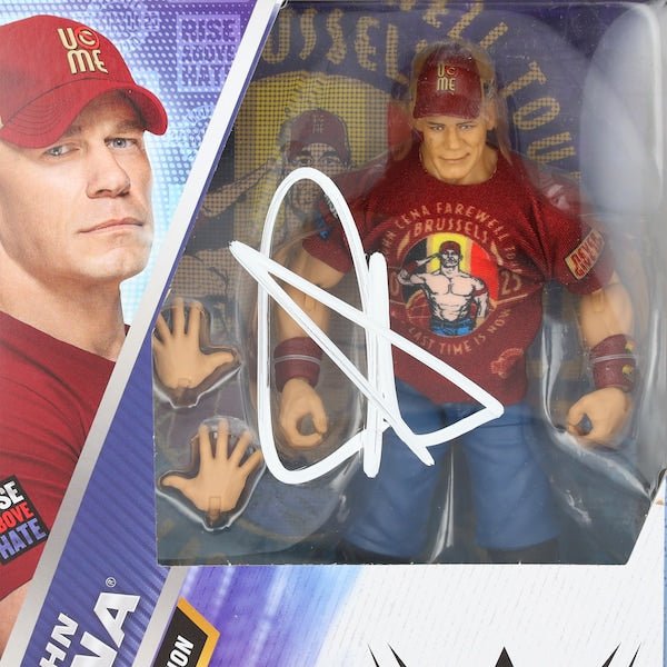 John Cena WWE Autographed Fanatics Authentic Mattel Elite Collection Series 120 Action Figure - The Ballers Bank