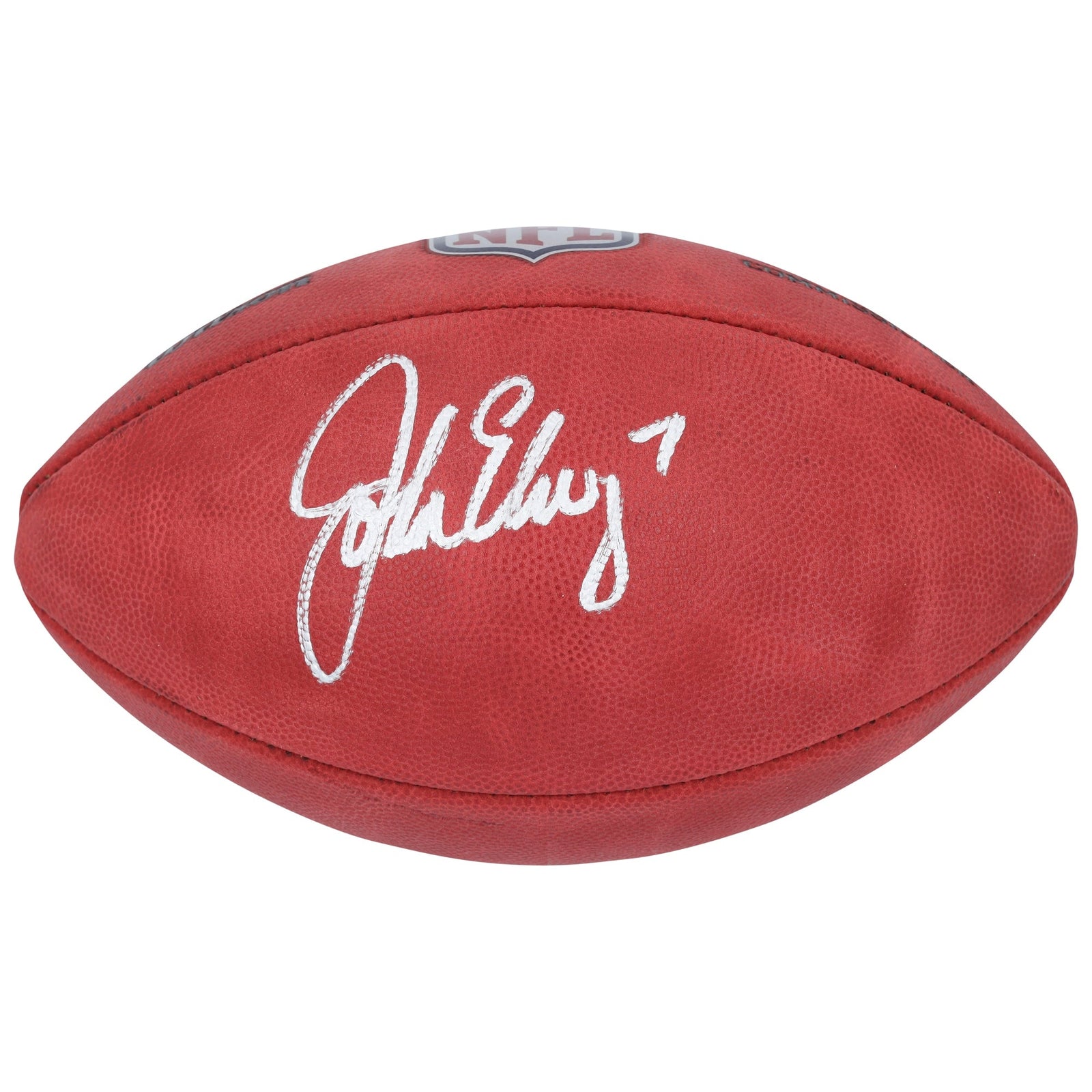 John Elway Denver Broncos Autographed Fanatics Authentic Wilson Duke Full Color Football - The Ballers Bank
