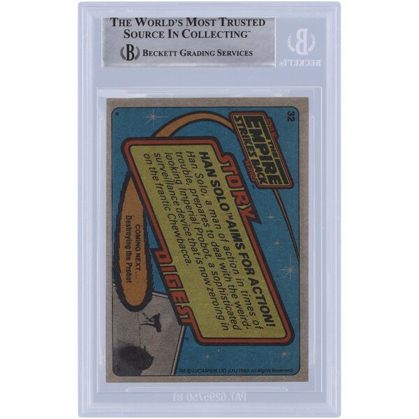 John Mollo Star Wars Autographed 1980 Topps The Empire Strikes Back 32 BAS Authenticated Card - The Ballers Bank