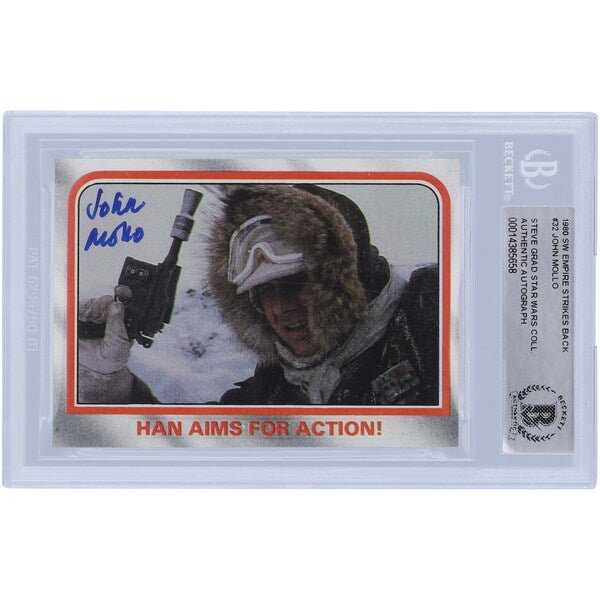 John Mollo Star Wars Autographed 1980 Topps The Empire Strikes Back 32 BAS Authenticated Card - The Ballers Bank