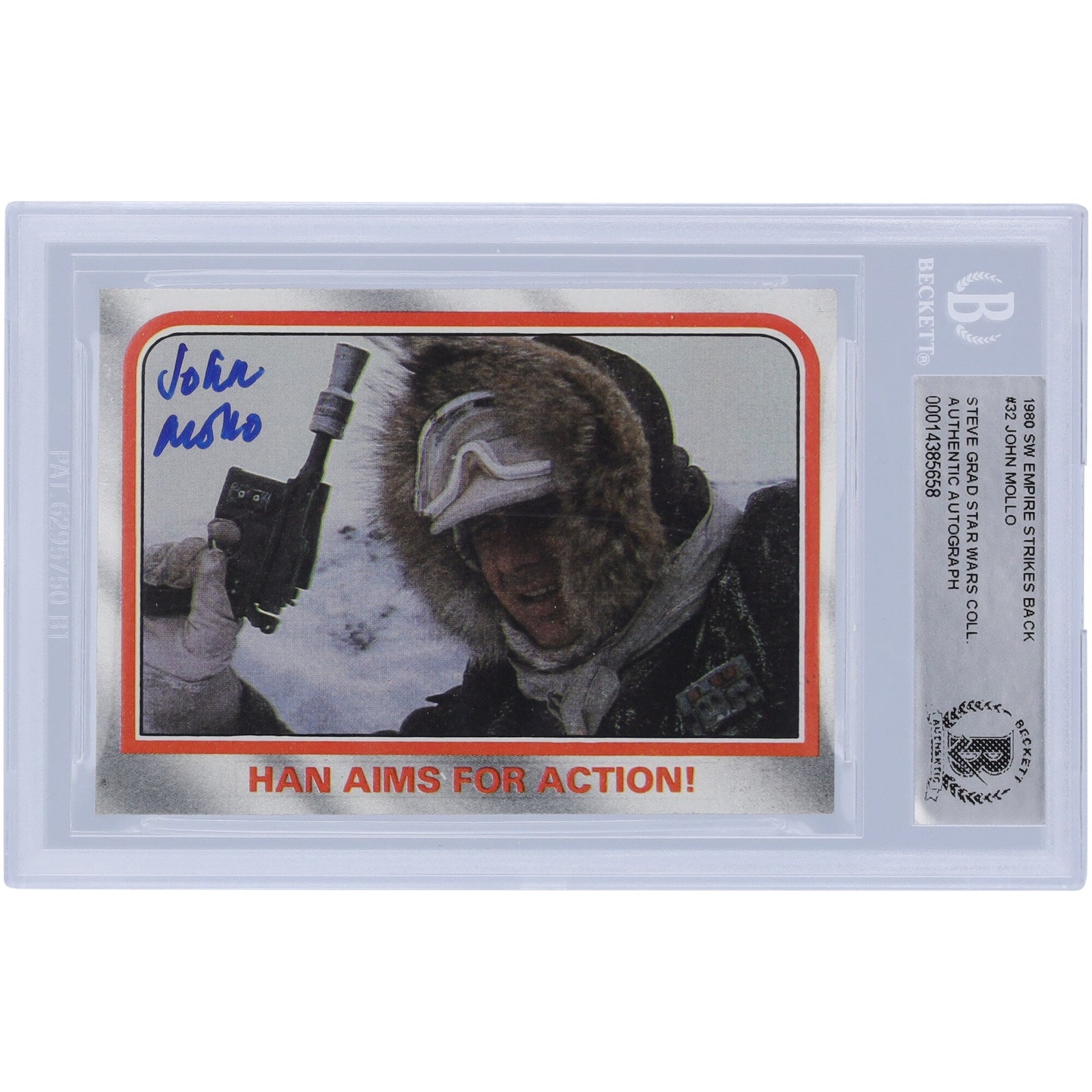 John Mollo Star Wars Autographed 1980 Topps The Empire Strikes Back 32 BAS Authenticated Card - The Ballers Bank