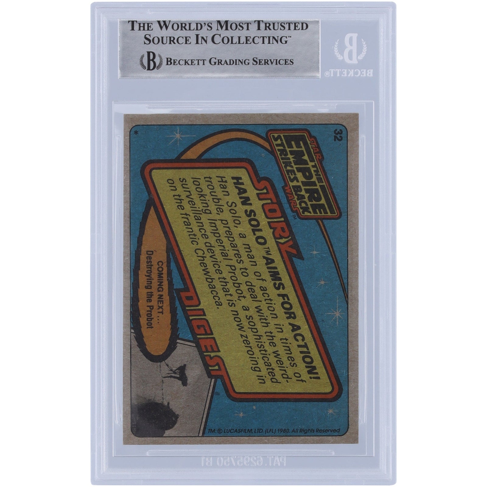 John Mollo Star Wars Autographed 1980 Topps The Empire Strikes Back 32 BAS Authenticated Card - The Ballers Bank