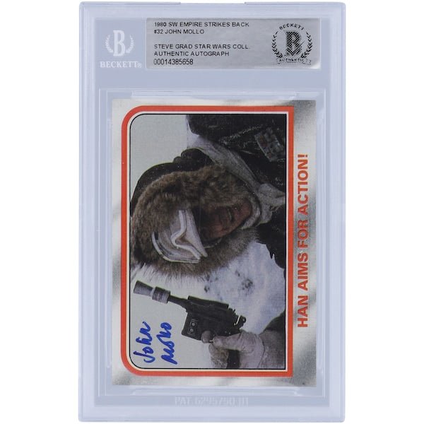 John Mollo Star Wars Autographed 1980 Topps The Empire Strikes Back 32 BAS Authenticated Card - The Ballers Bank