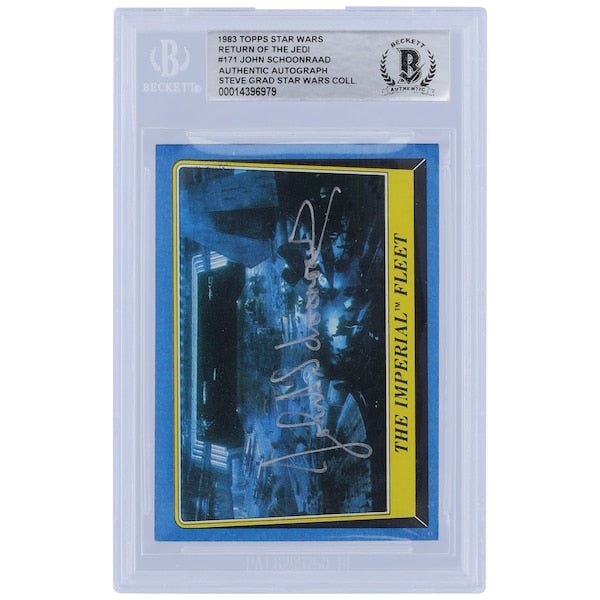 John Schoonraad Star Wars Autographed 1983 Topps Return of the Jedi 171 BGS Authenticated Card - The Ballers Bank