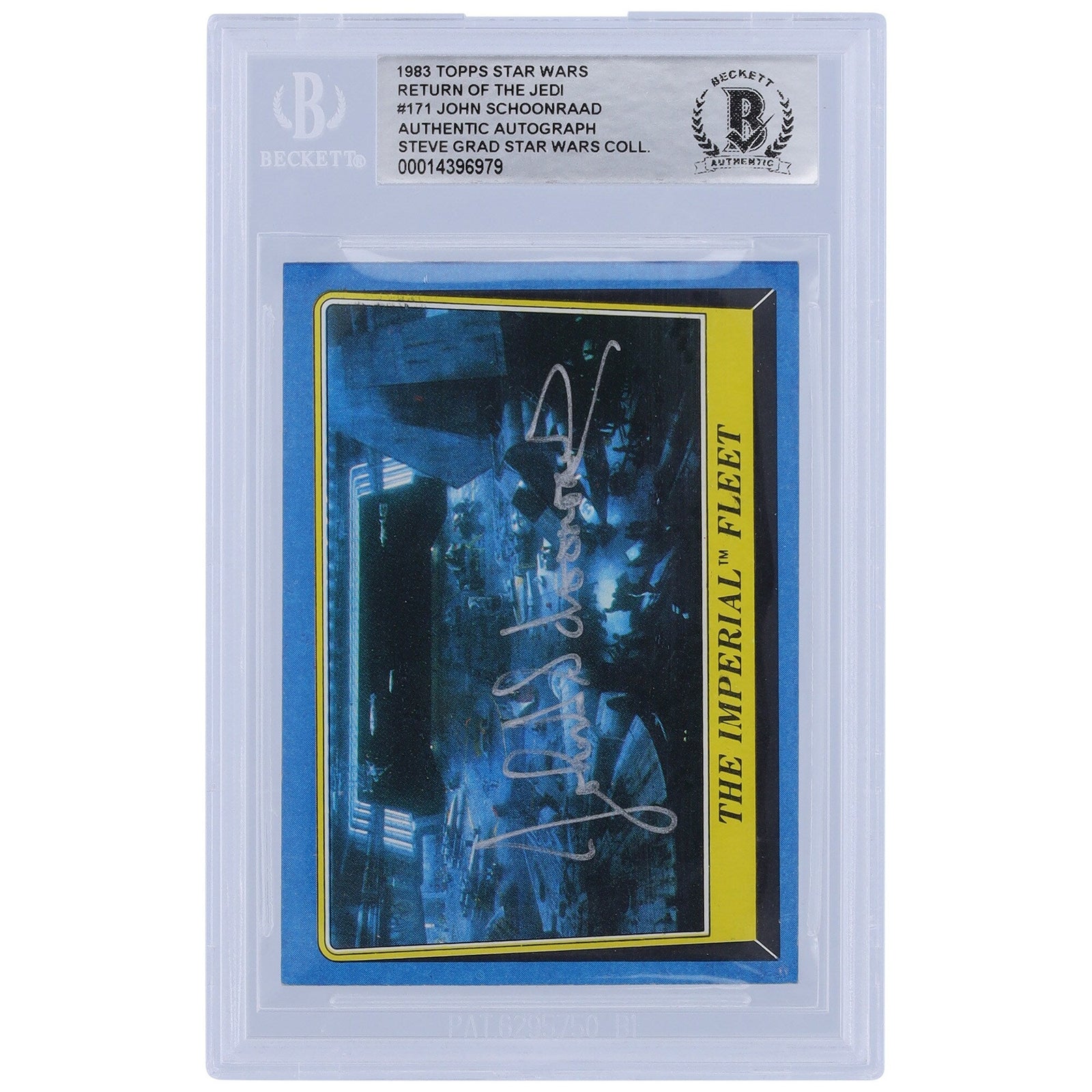 John Schoonraad Star Wars Autographed 1983 Topps Return of the Jedi 171 BGS Authenticated Card - The Ballers Bank