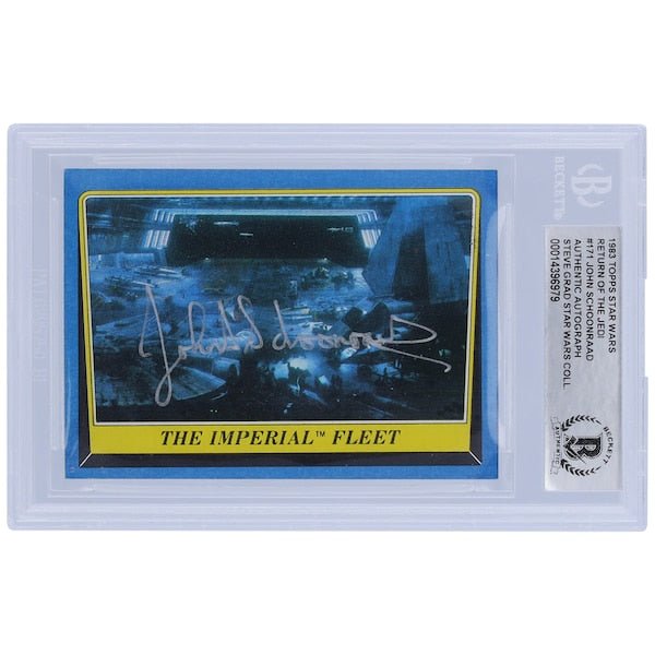 John Schoonraad Star Wars Autographed 1983 Topps Return of the Jedi 171 BGS Authenticated Card - The Ballers Bank