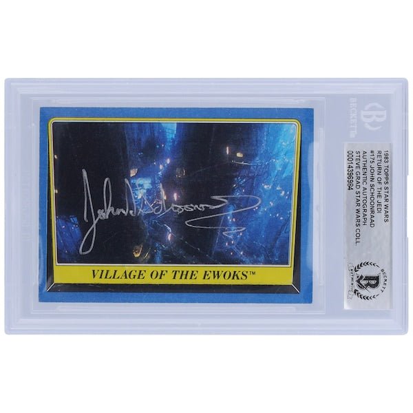 John Schoonraad Star Wars Autographed 1983 Topps Return of the Jedi 175 BGS Authenticated Card - The Ballers Bank