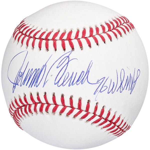Johnny Bench Cincinnati Reds Fanatics Authentic Autographed Baseball with "76 WS MVP" Inscription - The Ballers Bank