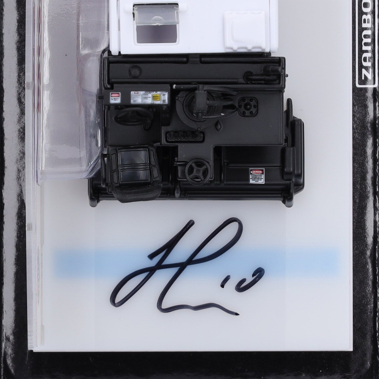 Jonathan Huberdeau Calgary Flames Autographed Fanatics Authentic 1:43 Scale Die - Cast Zamboni - The Ballers Bank