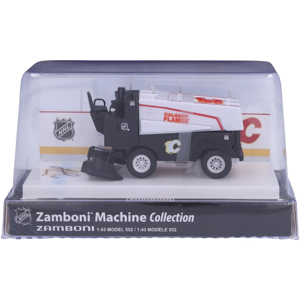 Jonathan Huberdeau Calgary Flames Autographed Fanatics Authentic 1:43 Scale Die - Cast Zamboni - The Ballers Bank