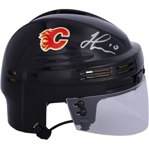 Jonathan Huberdeau Calgary Flames Fanatics Authentic Autographed Black Mini Helmet - The Ballers Bank