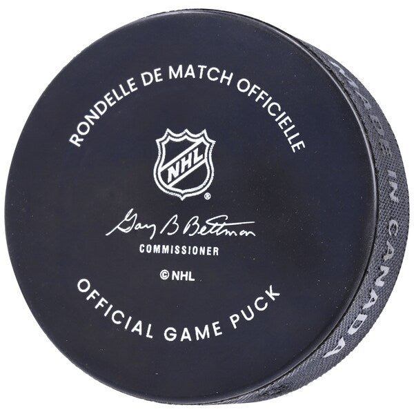 Jordan Eberle Seattle Kraken Fanatics Authentic Autographed Team Logo Official Game Puck - The Ballers Bank