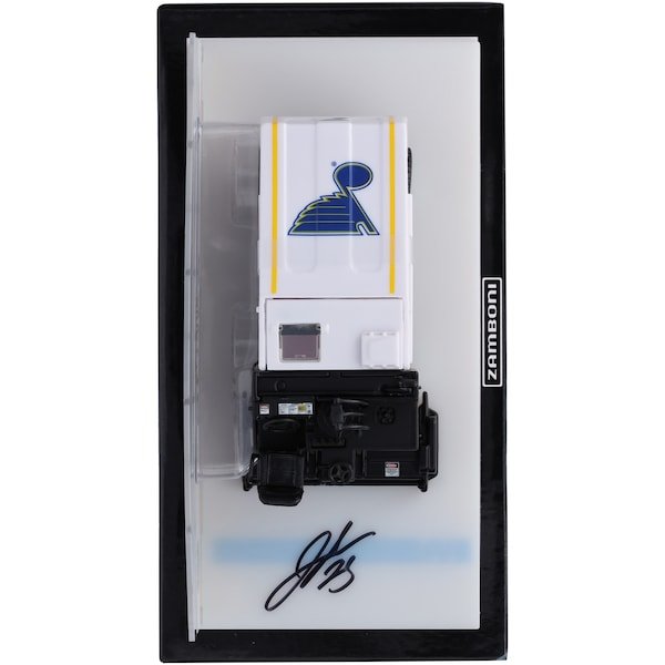 Jordan Kyrou St. Louis Blues Autographed Fanatics Authentic 1:43 Scale Die - Cast Zamboni - The Ballers Bank