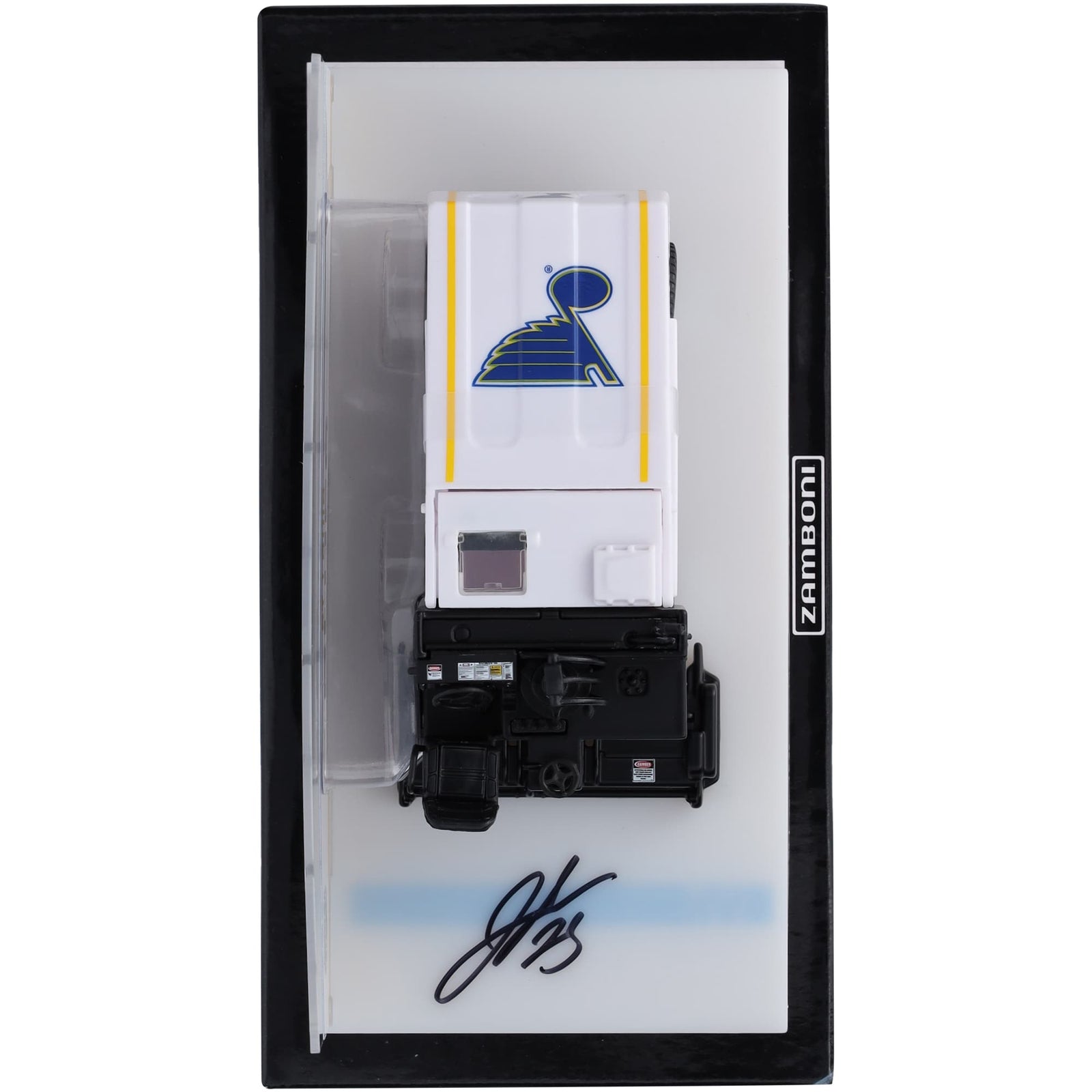 Jordan Kyrou St. Louis Blues Autographed Fanatics Authentic 1:43 Scale Die - Cast Zamboni - The Ballers Bank