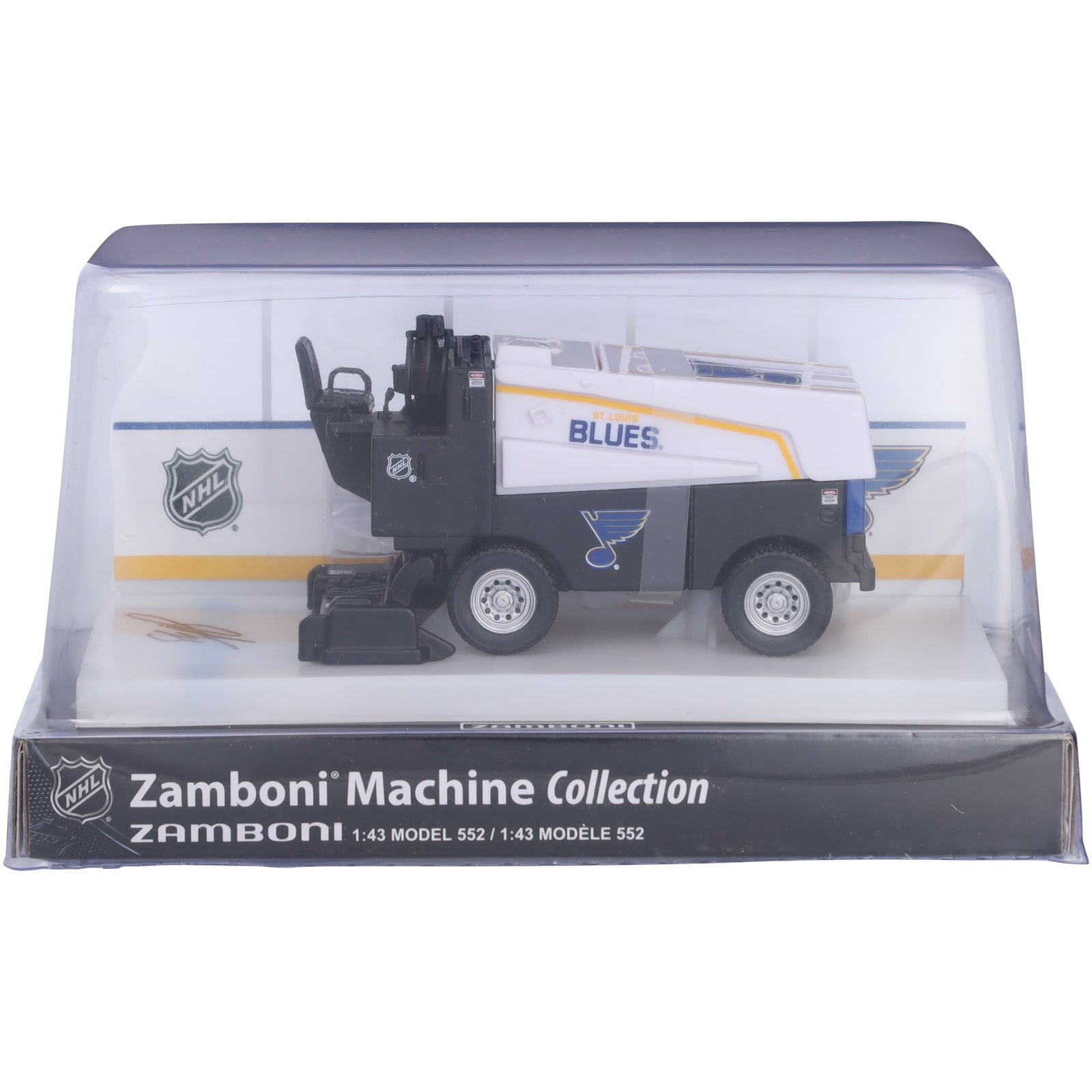 Jordan Kyrou St. Louis Blues Autographed Fanatics Authentic 1:43 Scale Die - Cast Zamboni - The Ballers Bank