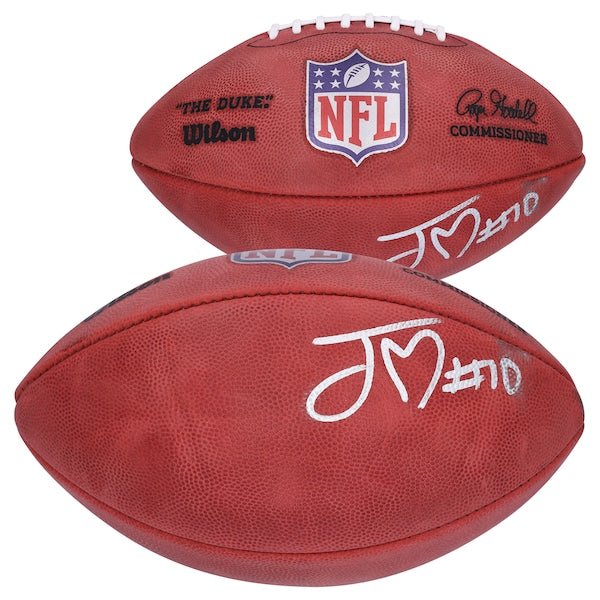 Jordan Love Green Bay Packers Autographed Fanatics Authentic Duke Full Color Football - The Ballers Bank