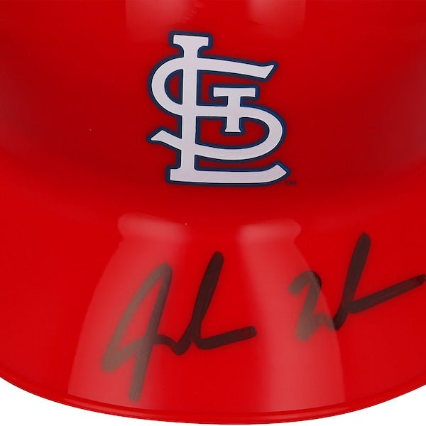 Jordan Walker St. Louis Cardinals Autographed Fanatics Authentic Mini Batting Helmet - The Ballers Bank