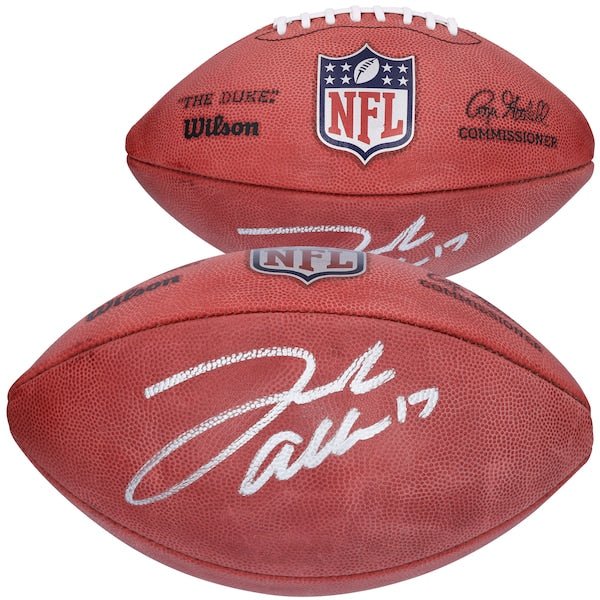 Josh Allen Buffalo Bills Fanatics Authentic Autographed Wilson Duke Full Color Pro Football - The Ballers Bank