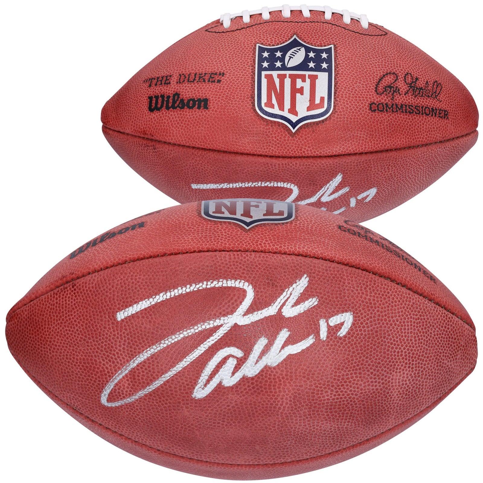 Josh Allen Buffalo Bills Fanatics Authentic Autographed Wilson Duke Full Color Pro Football - The Ballers Bank