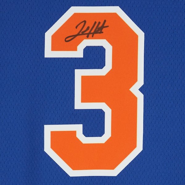 Josh Hart New York Knicks Autographed Fanatics Authentic Blue Nike 2022 - 23 Icon Edition Swingman Jersey - The Ballers Bank