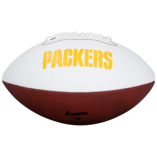Josh Jacobs Green Bay Packers Autographed Fanatics Authentic Franklin White Panel Football - The Ballers Bank