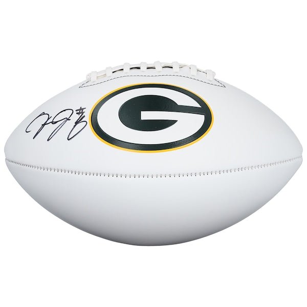 Josh Jacobs Green Bay Packers Autographed Fanatics Authentic Franklin White Panel Football - The Ballers Bank