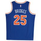 Mikal Bridges New York Knicks Autographed Fanatics Authentic Nike Blue Icon Edition Swingman Jersey