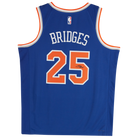 Mikal Bridges New York Knicks Autographed Fanatics Authentic Nike Blue Icon Edition Swingman Jersey