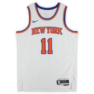 Jalen Brunson New York Knicks Autographed Fanatics Authentic White Nike Association Edition Swingman Jersey