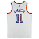 Jalen Brunson New York Knicks Autographed Fanatics Authentic White Nike Association Edition Swingman Jersey