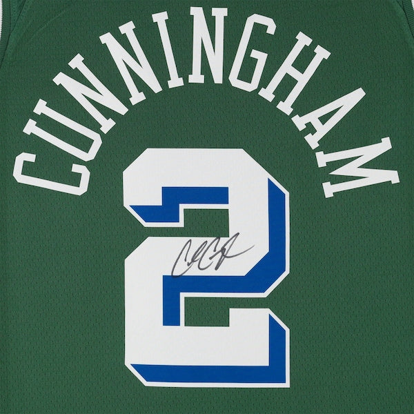 Cade Cunningham Detroit Pistons Autographed Fanatics Authentic Green Nike 2022-2023 City Edition Swingman Jersey