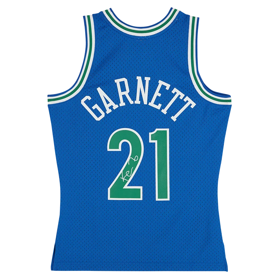 Kevin Garnett Signed Minnesota Timberwolves Jersey | 1995-96 Mitchell & Ness