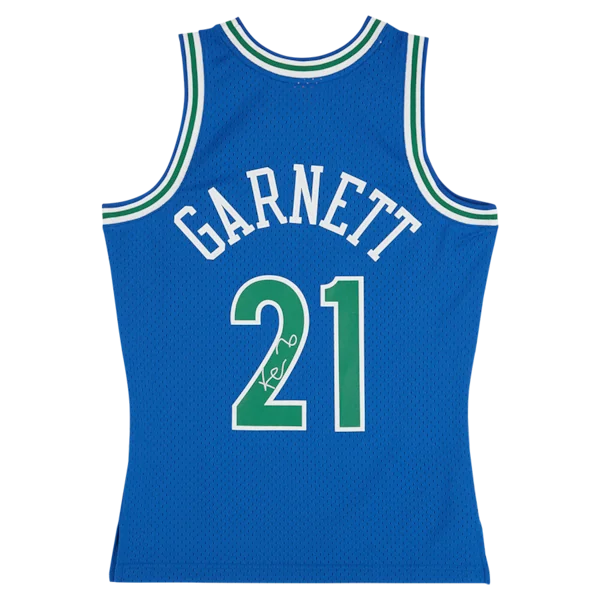Kevin Garnett Signed Minnesota Timberwolves Jersey | 1995-96 Mitchell & Ness