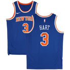 Josh Hart New York Knicks Autographed Fanatics Authentic Blue Nike 2022-23 Icon Edition Swingman Jersey