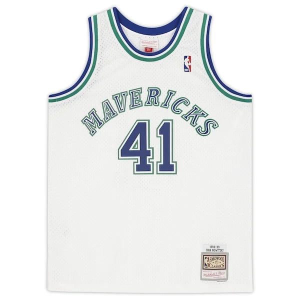 Dirk Nowitzki Signed Dallas Mavericks White Nike 1998 Swingman Jersey | Authenticated