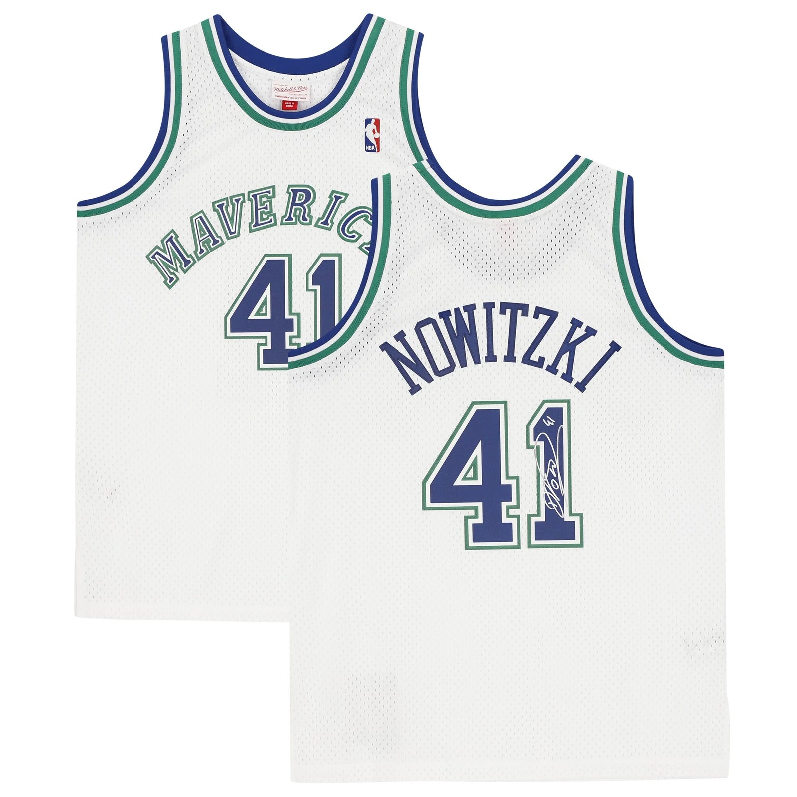 Dirk Nowitzki Signed Dallas Mavericks White Nike 1998 Swingman Jersey | Authenticated